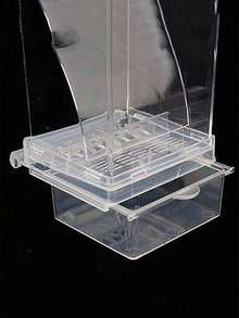 1 pieza Alimentador automático de pájaro Caja de comida para pájaros y loros Alimentador automático para mascotas Caja anti-dispersión de comida para pájaros Suministros para pájaros - Multicolor - Ver 7