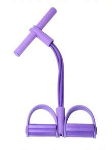 Fitness Sit-Up Exercise Equipment Pedal Resistance Band Elastic Pull Rope For Home Gym Yoga Workout Multifunction Pedal Arm Leg Trainer Slimming Bodybuilding Abdominal Training - 紫色 - 查看 7