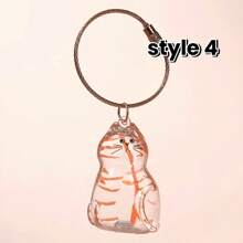 1pc/6pcs Cat Hair Keepsake Memorial Capsule - Transparent Gacha Ball Keychain Pendant For Preserving Beloved Kitty Fur - Pet Loss Remembrance Gift For Cat Lovers