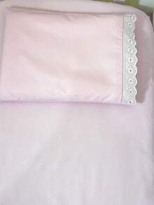 Laura Baby 2-Piece Sheet Set For American Standard Crib Or Mini Crib 100% Cotton - 粉紅色的 - 查看 2