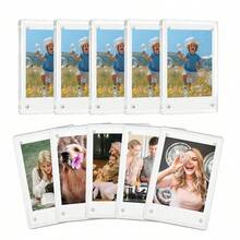 5/10 khung ảnh nam châm tủ lạnh Acrylic, khung ảnh mini trong suốt để chụp ảnh lấy liền, khung từ tính để trưng bày tủ lạnh - Nhiều màu - Xem 7