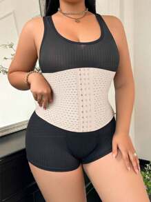 1 pieza es un cinturón moldeador ceñido, transpirable, de pecho abierto y que induce sudoración, diseñado específicamente para mujeres, para controlar la grasa abdominal y el entrenamiento de la cintura. Este es un cinturón moldeador que puede ayudarte a ejercitarte mejor, adecuado para el ejercicio diario, el trabajo y el ocio. Este es un cinturón moldeador corporal que puede acelerar la quema de grasa, permitiéndote tener una postura corporal en forma de S y una belleza talla grande rápidamente. Cinturón moldeador para ejercicios apto para el entrenamiento en casa, deportes y caminar.