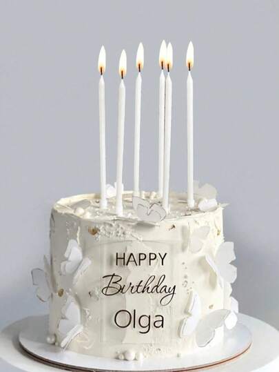 6 piezas de velas rectas blancas tipo vela de encendido, velas de alta calidad para fiestas de cumpleaños, pasteles, bodas y festividades