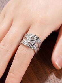 1 Pieza Anillo elegante para mujer para boda, compromiso, fiesta, joyería, regalo del Día de San Valentín
