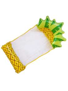 1pc PVC Inflatable Pineapple/Watermelon/Strawberry Floating Bed, Fruit Series Adult Foldable Hammock Floating Mat, Christmas - Multicolor - View 11
