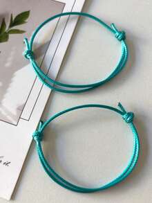 1.5mm韓國蠟線DIY珠寶製作材料，編織手鍊糖果色調可調節男女不拘風格