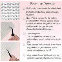 AIBEE Face Gems 1792pcs Self Adhesive Face Jewels, 3/4/5/6mm Gem Stickers Gems Stick On Crystal Rhinestone Stickers For Face Eye Body Hair Nails Make Up And Craft DIY With Pick-Up Tweezer - 珍珠 - 查看 3