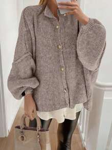 Cárdigan de punto holgado para mujer, adecuado para uso casual, de negocios, vacaciones y temporada de graduación, nuevas llegadas de verano y otoño. Nota: La talla es talla grande grande, se sugiere pedir una talla menos.