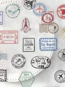 60pcs Transparent Retro Postmark Series Stickers, Suitable For Scrapbooking, Diaries, Notebooks, Water Bottles, Cars, Etc. Faith-Based Designs With Positive Messages, Great Gift,School Supplies,Back To School