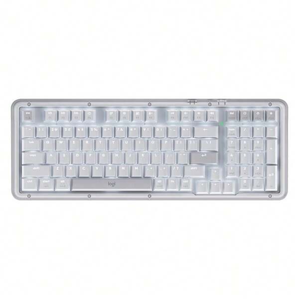 Logitech K75M Amber Series Wireless Keyboard Marble Mechanical Axis Pleasant Hi-Fi Key Tone Intelligent Dispatch Console Control 75% Compact Office Tool White