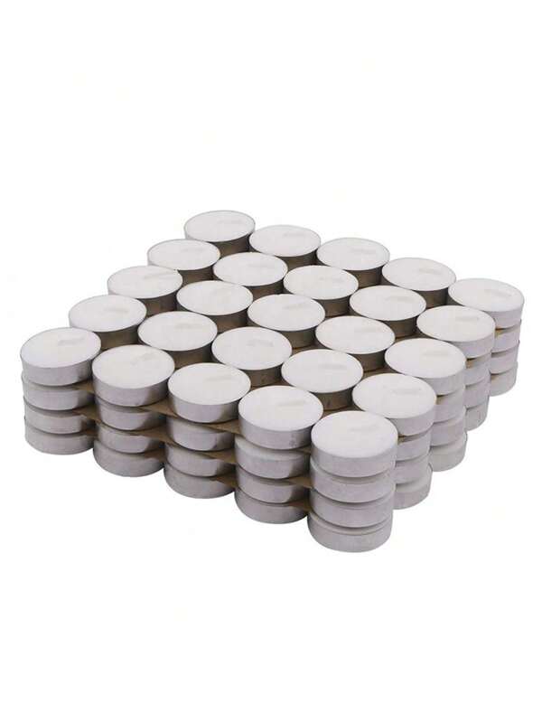50 velas sem perfume para velas de chá, tempo de queima aproximado de 1 hora, velas de festa para ambientes, decoração de restaurantes