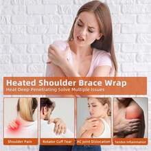 FEETLIST Shoulder-Heating-Pad-Heated-Wrap - 3 Level Adjustable Heat,Heated Brace Keep Joints Warm For Men Women,Shoulder Support With USB Cable,Suitable For Family And Friends - 1 - 查看 2