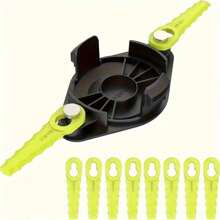 30-99 peças Lâminas de Cortador de Plástico para Aparador de Grama Elétrico Sem Fio Ferramenta Trançadeira, Lâminas de Aparador de Grama de Reposição, Ferramenta de Jardim