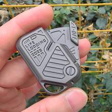 T-CONCEAL EDC 指尖滑块成人桌面玩具减压磁性金属旋转推卡礼物 - 灰色 - 查看 2