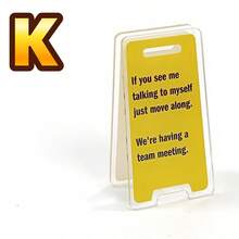 Acrylic Desk Sign "I Will Be Back In 10 Minutes, But If I Don't Come Back, Please Read This Sign Again" Humorous Office Decoration, Unisex Colleague Gifts, Multifunctional Room With Various Slogan Decorations.Desk Accessories,Desk Accessories Office,Office Decor,Office Decor And Accessories, Room Decor Home Decor Ornaments Home Miniature Things