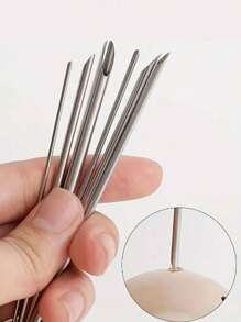 6 قطع أدوات من الفولاذ المقاوم للصدأ لتشكيل الحفر والنحت والقطع والدمغ على الخزف والسيراميك والطين البوليمري ، طقم أدوات نحت وتشكيل الخزف والطين البوليمري - أدوات دقيقة للنحت والدمغ والصياغة للسيراميك والمشغولات اليدوية