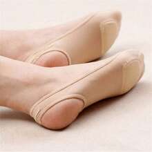 1/4/8 Pairs Women's Multi-Color Sponge Pad Boat Socks, Anti-Slip Invisible Thin Liner Socks For High Heels, Spring Summer Shallow Mouth Socks