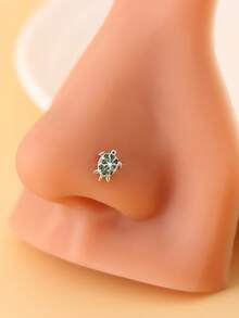 1pc Cute Turtle Nose Ring, Fashionable & Elegant Design, Suitable For Parties And Everyday Wear - Multicolor - View 1