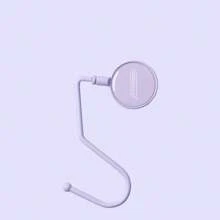 1pc Morandi Color Desktop Hook, Backpack Hook, No Adhesive Required, Rotatable, Exquisite Hook, Fashionable Desktop Hook, No Drilling Required, Exquisite Gift, Convenient To Carry, Simple Hook, Office Supplies,School Supplies,Back To School