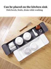 浴缸托盘可扩展伸缩浴室收纳架多功能浴缸架家用沥水架酒架适用于蜡烛毛巾书籍酒手机淋浴、浴室配件、房间装饰