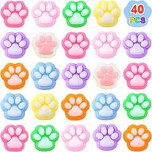 2/5/10/15/20/30/40/50/60Pcs Squeeze Toy, Stress Relief, Handmade Taba Mini Cat Claw Silicone Squeeze Toy X Mini Cat Claw Mini Claw Fidget Toy, Anxiety And Relaxation,Cute Kawaii Flattening Toys,Birthday Gifts, Gift Box Fillers, Party Small Gifts,