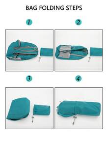 1 件轻便户外男士登山背包可折叠收纳背包旅行背包学生学校背包休闲背包大容量轻便便携式带拉链可调节肩带多口袋适合日常使用