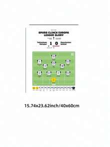 1Pc Tottenham Hotspur 2025 Europa League Champions Canvas Poster Vintage Stadium Victory Wall Art, Đồ trang trí thể thao cho phòng trò chơi/Man Cave/Phòng ngủ/Phòng khách/Văn phòng, Quà tặng hoàn hảo cho người hâm mộ bóng đá & Đồ trang trí trở lại trường (Tranh dán tường bóng đá, Du lịch nghỉ dưỡng, Tốt nghiệp bãi biển, Tranh dán tường, Áp phích Funky) - Nhiều màu - Xem 12