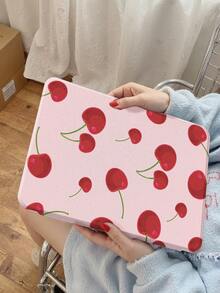 Cherry 720°旋转双面印花保护壳 兼容 iPad Pro11 英寸 (M4)-2024、Pad Air 4th (10.9 英寸) 亚克力防弯平板保护壳 兼容 iPad Air4/5 10.9 英寸、iPad Pro 11 英寸、iPad 7/8/9 代 10.2 英寸 旋转亚克力透明外壳 兼容水平和垂直旋转 内置笔槽 防弯防摔