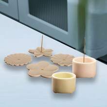 Ceramic Cherry Blossom Fragrance Stick Holder Or Incense Burner Holder, Simple And Unique Cigarette Ash Catcher Fragrance Tray And Decorative Gift, Home Decoration About 2.76 Inches