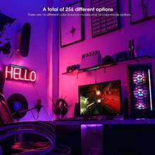 Hot Cool Soulpunk RGB Rechargeable Sound Control Light, Voice-Activated Pickup Music Rhythm Lights, Ambient Light, For Car, Gaming Room Decorations(4Pack) - 4Pack-Black(Ứng dụng) - Xem 9