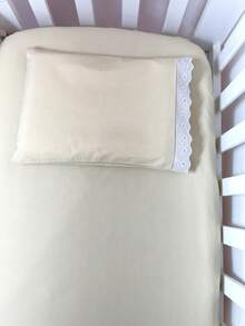 Laura Baby 2-Piece Sheet Set For American Standard Crib Or Mini Crib 100% Cotton - 卡其色 - 查看 3
