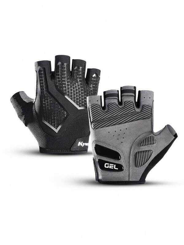Rutschfeste stoßabsorbierende Fitness-Handschuhe, geeignet für Krafttraining, Workout, Gym und Radfahren