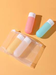 Leak Proof Travel Bottles Set - TSA Approved Refillable Containers For Shampoo & Lotion - Squeezable Toiletries For Airplane Carry On, Gym, And Travel Essentials