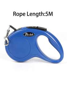 1pc 3 Meters/5m Retractable Pet Dog Leash For Medium Small Dogs, Multiple Colors Available