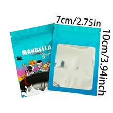 100pcs Resealable Mylar Bags,Aluminum Foil Waterproof & Smell-Proof Food Storage Pouches With Window,Storage Pouch For Snacks,Candy,Cookies,Exotic Spices,Reusable 1G Mini Zipper Bags,Gifts Packing,Cosmic Themed Packaging Bags - 2.75x3.94inch - View 16