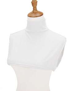 1pc Solid Color Detachable Collar Accessory, Women Faux Collar Scarf Abaya Clothing Accessories - Multicolor - View 29