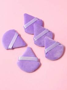 mik&joe 50/30/10/5pcs Velvet Triangle Makeup Sponge, Makeup Tools, Reusable Beauty Sponge Puff, Makeup Accessories, Powder Puff, Dry & Wet Use, Summer Makeup Essential, Beach Makeup Tool, Summer Travel Makeup Tool, Suitable For Foundation, Cream, BB Cream, Summer Beauty Tool, Summer Solstice