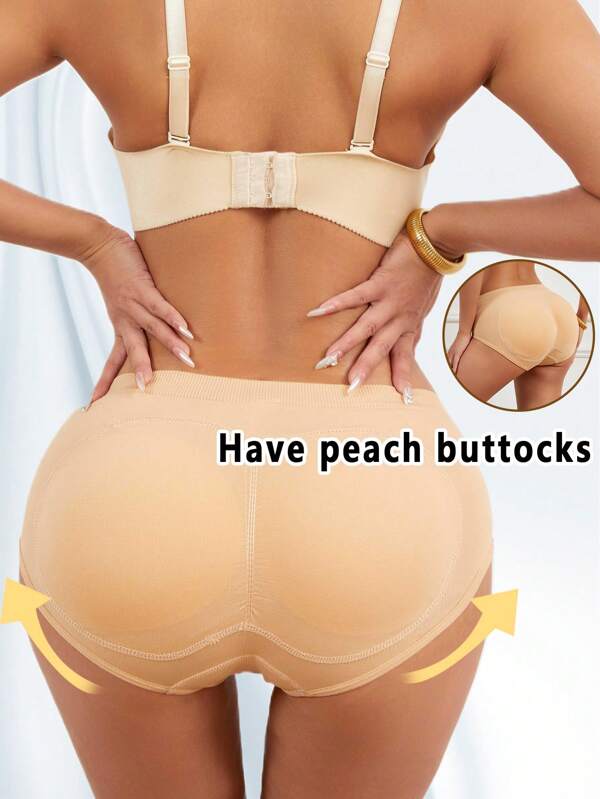 High Quality Sexy Women's Seamless Breathable Shaping Bikini Triangle Pants, With Hip Lifting Pad, Low Waist Design, Shaping Natural Curves, Lifting Buttocks And Lifting Buttocks, Oversized, Comfortable Fit, Creating Perfect And Charming Buttocks