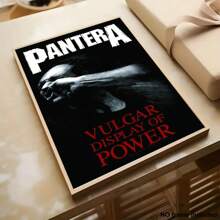 1 PAC Wall Arts ,Posters ,Pop ,Pantera "Vulgar Display Of Power" Unisex Flag ,Canvas Art, Durable Polyester, Frameless Band Merchandise, Anime-Themed Room Decor
