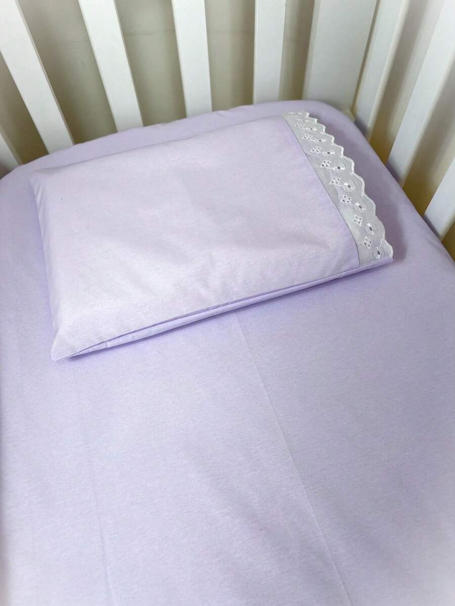 Laura Baby 2-Piece Sheet Set For American Standard Crib Or Mini Crib 100% Cotton - 紫丁香 - 查看 1