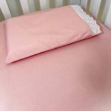 Laura Baby 2-Piece Sheet Set For American Standard Crib Or Mini Crib 100% Cotton - 乾枯玫瑰色 - 查看 1