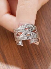 1 Pieza Anillo elegante para mujer para boda, compromiso, fiesta, joyería, regalo del Día de San Valentín
