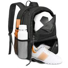 New Large Capacity Detachable Ball Compartment Basketball Bag, Multifunctional Student Outdoor Sports Training Bag, Portable Soccer Ball Bag