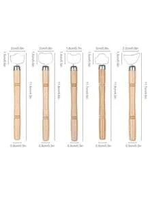 5 piezas Juego de herramientas de escultura de cerámica, plantilla de raspador de metal para la fabricación de asas de tetera, taza, jarrón, tazas de cerámica, corte de arcilla - No eléctrico, herramientas de acabado de cerámica | Aplicable para cerámica, arcilla, escultura, asas de tazas y talla grande. - Multicolor - Ver 11