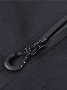 冬季大码男士高品质纯色连帽夹克，舒适轻便休闲运动飞行员夹克，适合春秋季