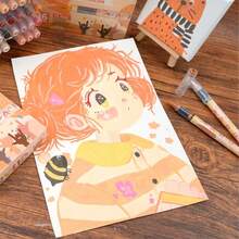 Flysea 全新肤色 12/24/36 色全美色彩，适用于漫画卡通肖像绘画、绘画写作，色彩鲜艳，图像丰富多彩，适用于学校用品，返校 - 彩色 - 查看 11