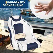 Huisuilinss Pontoon Captains Bucket Boat Seat,Captain Bucket Seat, Boat Seat, Boat Cabin Seating,Pontoon Boat Seats,Boat Captains Chairs,Fishing Seats For Boats,Ergonomic Design Captain Seat - Blue - View 2