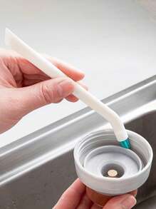 Juego de 2/3 cepillos de limpieza, cepillo de limpieza portátil de mango largo para hendiduras, cepillo de limpieza multifuncional de botellas de agua con cerdas suaves y raspador, adecuado para eliminar residuos en, fácil de llevar, para uso en cocina y baño
