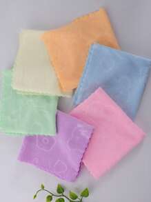 3pcs/Set Cute Bear & Heart-Shaped Dishcloth, For Daily Kitchen Use