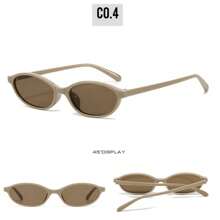 LANTEEM 1 Stück modische kleine ovale Rahmen Brille, vielseitig einsetzbar, Vintage Damen Brille als Reise, Urlaub und Strand Accessoire